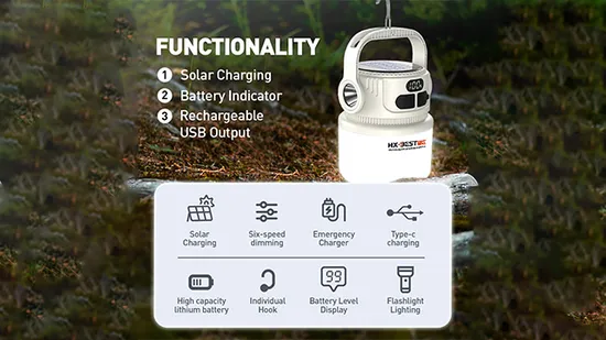 Factory Direct Wholesale Outdoor IP65 Plastic Solar LED Lamp 2W Lantern 1 W Flashlight Garden Camping Light