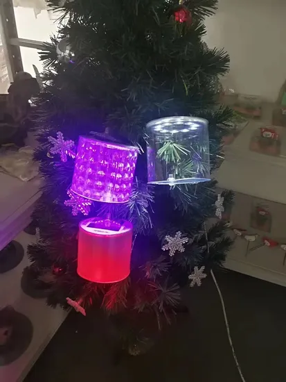 Round and Square Inflatable Solar LED Light White or Colorful Air Blows Rechargeable Plastic Lamp Light 