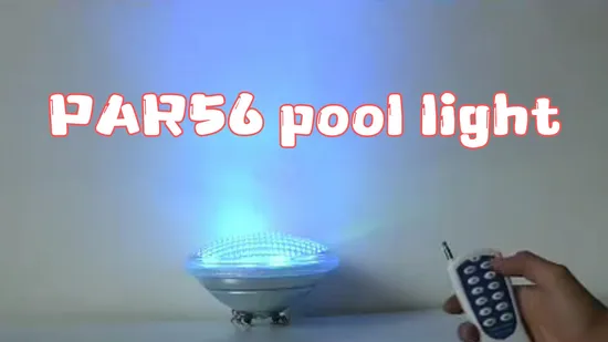 High Quality IP68 Waterproof Pool Underwater Light PAR 56 18W/25W/36W RGB White 
