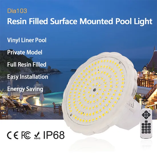 Fiberglass Pool Light Liner Pools LED Lamp PC Plastic Niche Housing 15W Underwater Light 