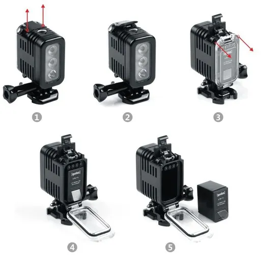 Underwater LED Swimming LED Waterproof Video Light Diving Fill Light Outdoor Lighting for Swimming Pool 