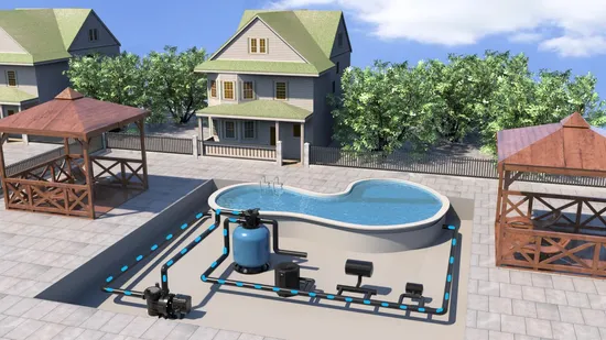 Light Weight Swimming Pool Sand Filter System 6