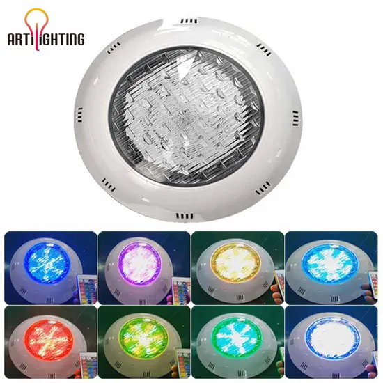 Waterproof ABS Pond Decorative Lighting Submersible PAR56 LED Piscina Underwater Swimming Pool Lights RGB IP68 6W 9W 12W 18W 24W 